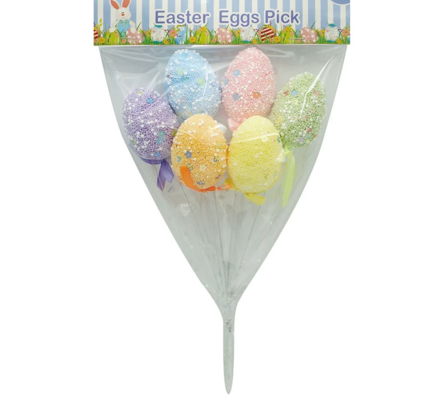 6 COUNT EASTER FOAM EGGS, PICKED, N D