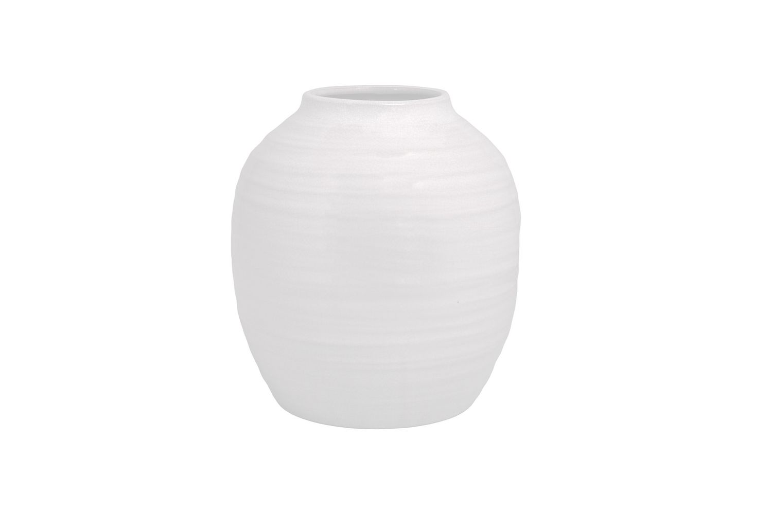 11.5”H X 10.75” WHITE CERAMIC URN