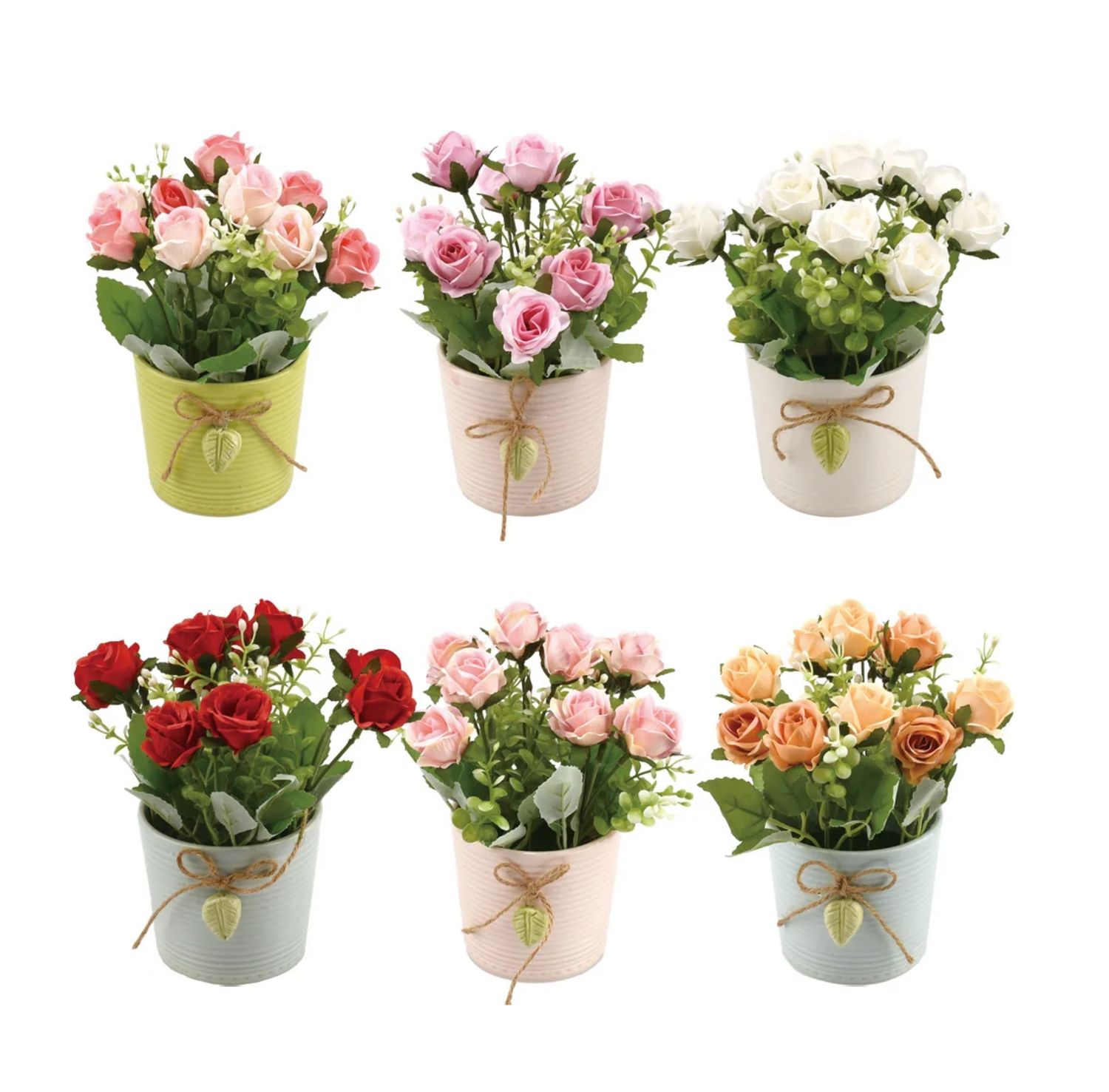 9"h POTTED FLOWER ND (price per each, box has assortment)