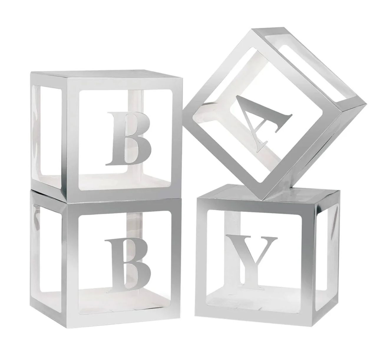 4 PIECE BALLOON BLOCK SILVER N D