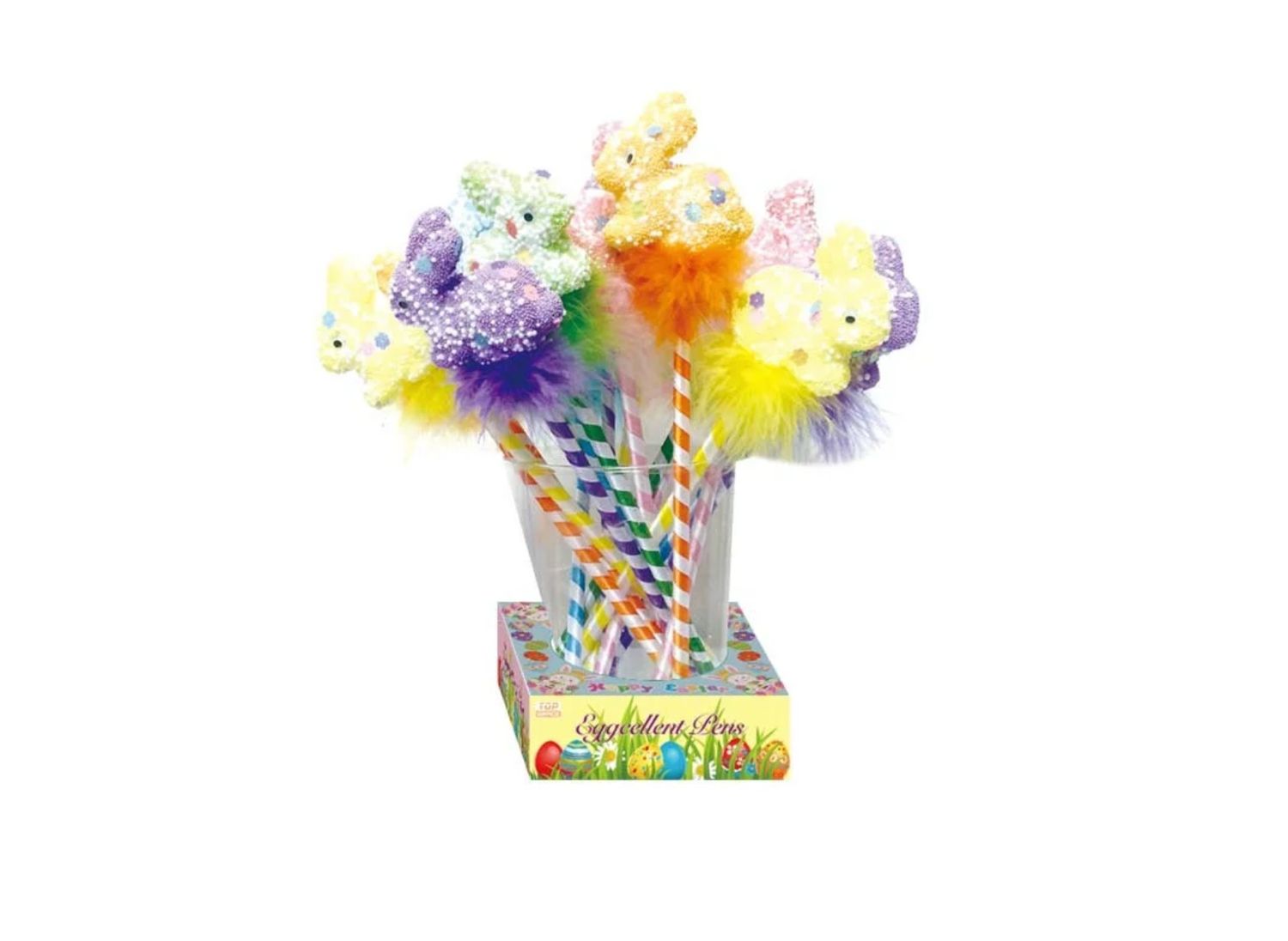 BALLPOINT PEN W FOAM BUNNY  ND (price per each, box has assortment)