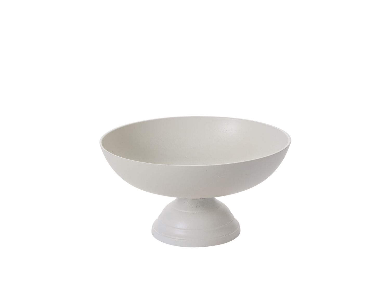6”h x 11.5” WHITE METAL OSCAR BOWL