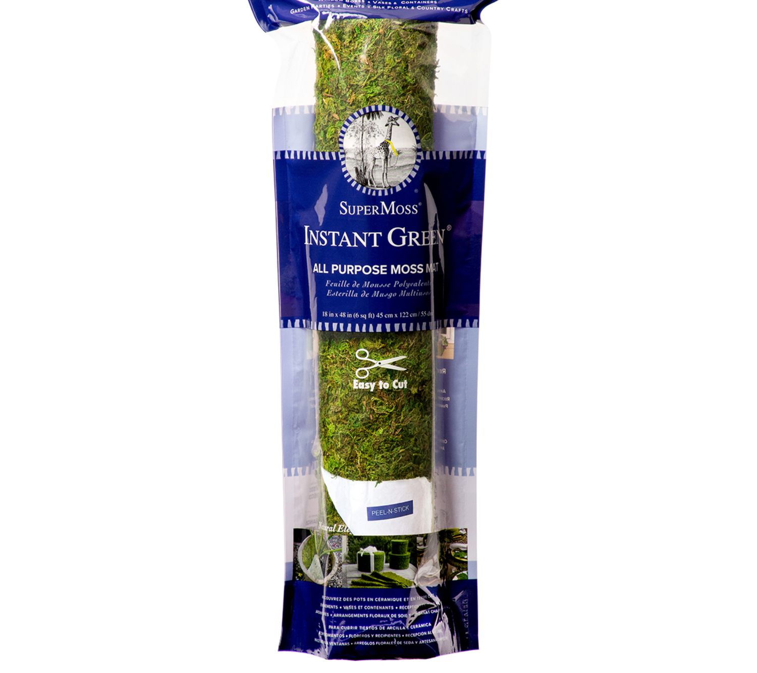 48"long x 18" MOSS MAT WITH ADHESIVE ON BACK