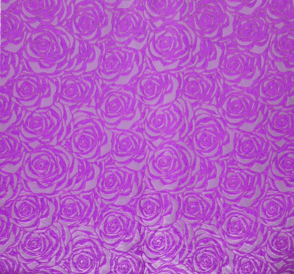 22.5" X 21"PURPLE VELVET ROSE FLORAL WRAPPING PAPER 20PK ND