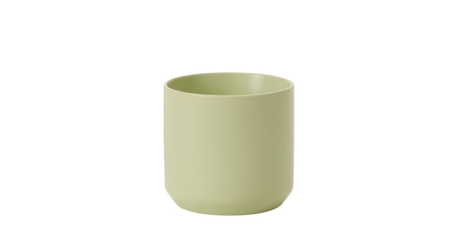 4.5”h x 4.75” SPRING LIGHT GREEN KENDALL POT