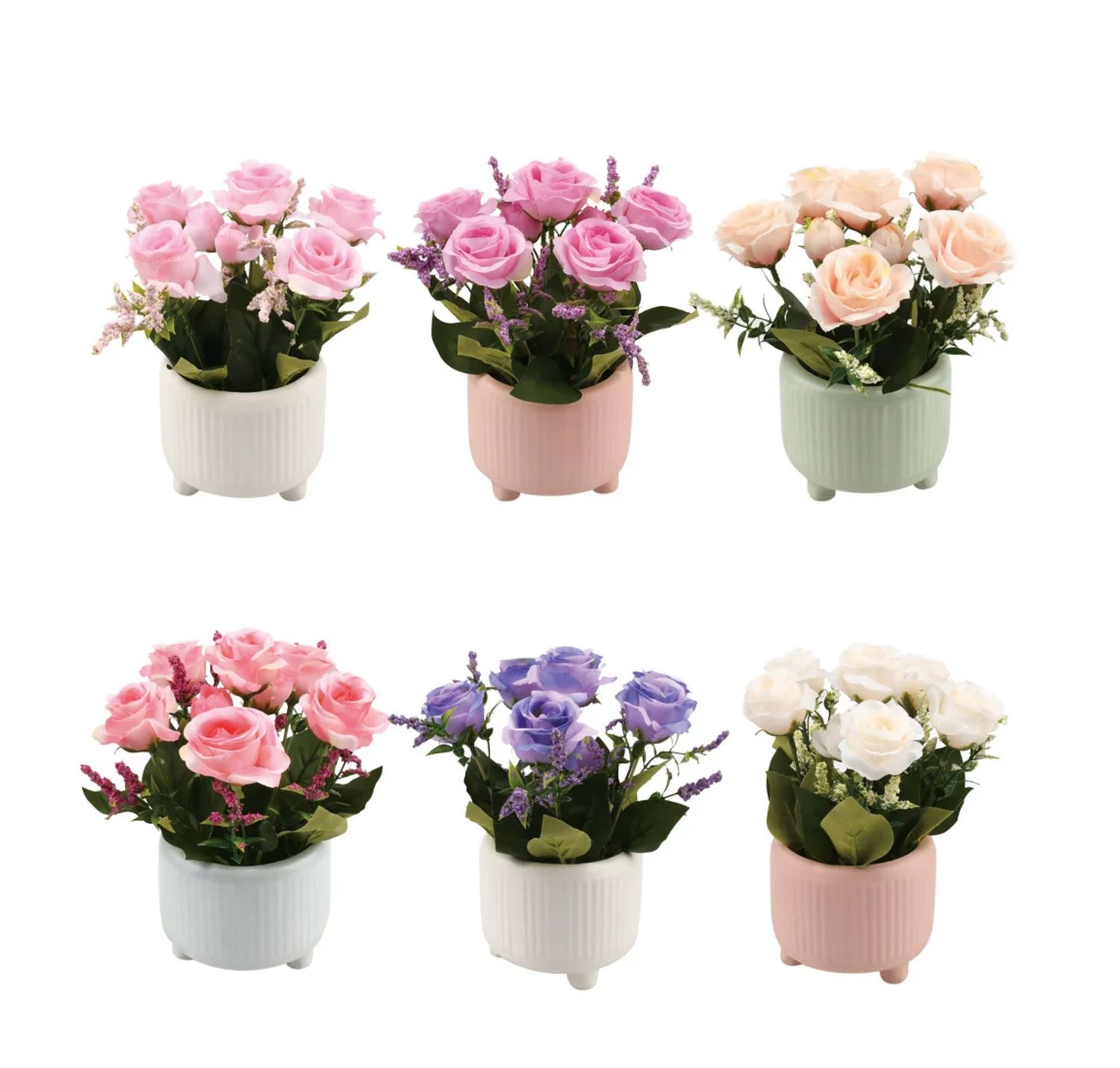 8"h POTTED FLOWERS, ND (price per each, box has assortment)