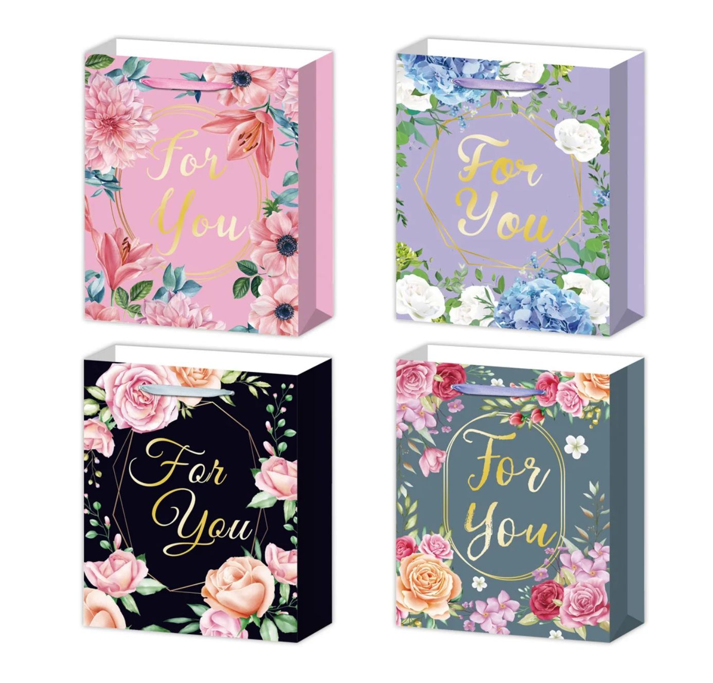 7.5" X 9" "FOR YOU)" GIFT BAG, ND (price per each, box has assortment)
