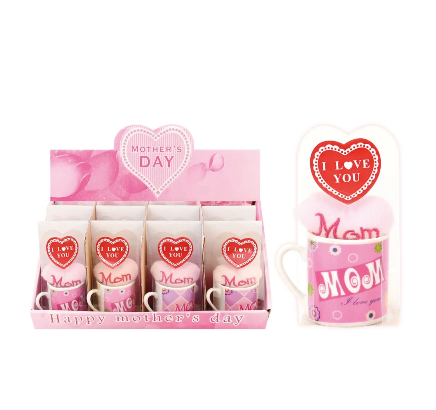MINI MOTHER'S DAY MUG, "I LOVE YOU MOM" ND