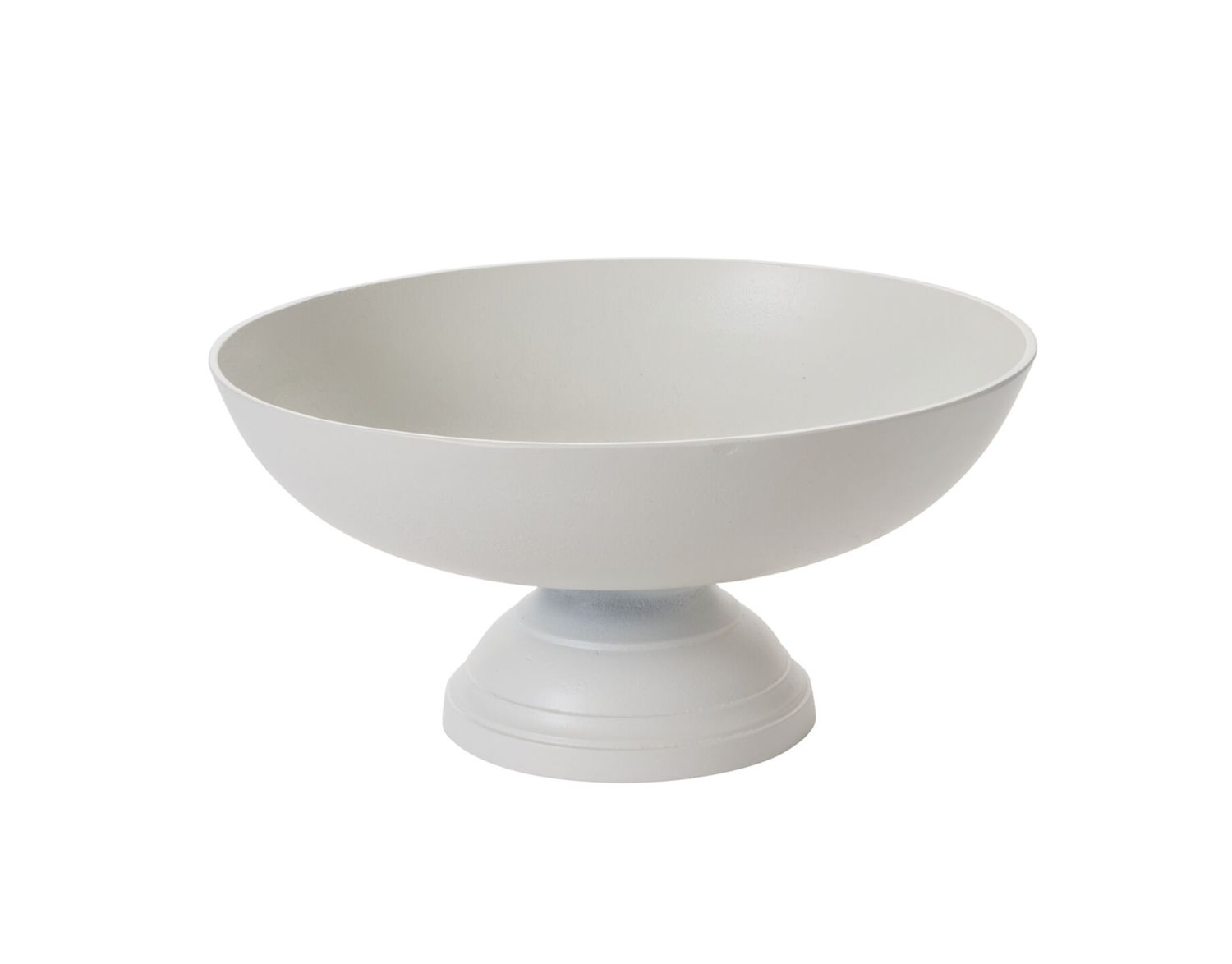 7.75”h x 16” WHITE METAL OSCAR BOWL