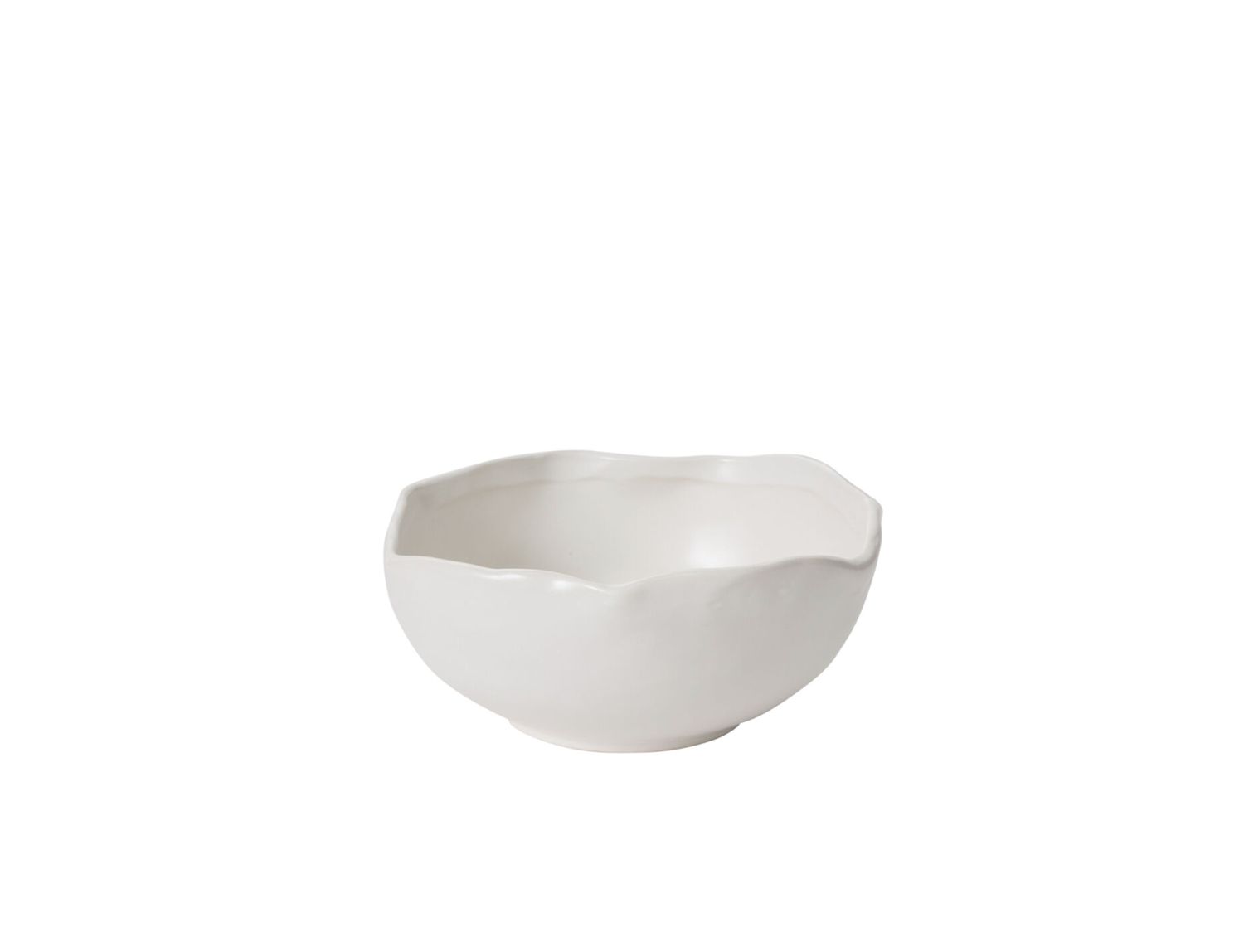 2.75”H X 6” MATTE WHITE CERAMIC EASY BOWL