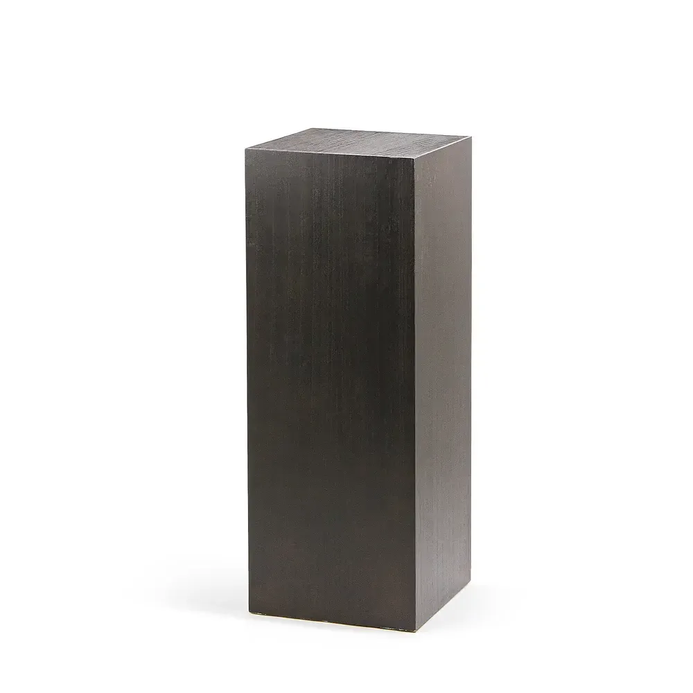 32”H X 12” X 12” MDF DARK WALNUT COLUMN PEDESTAL