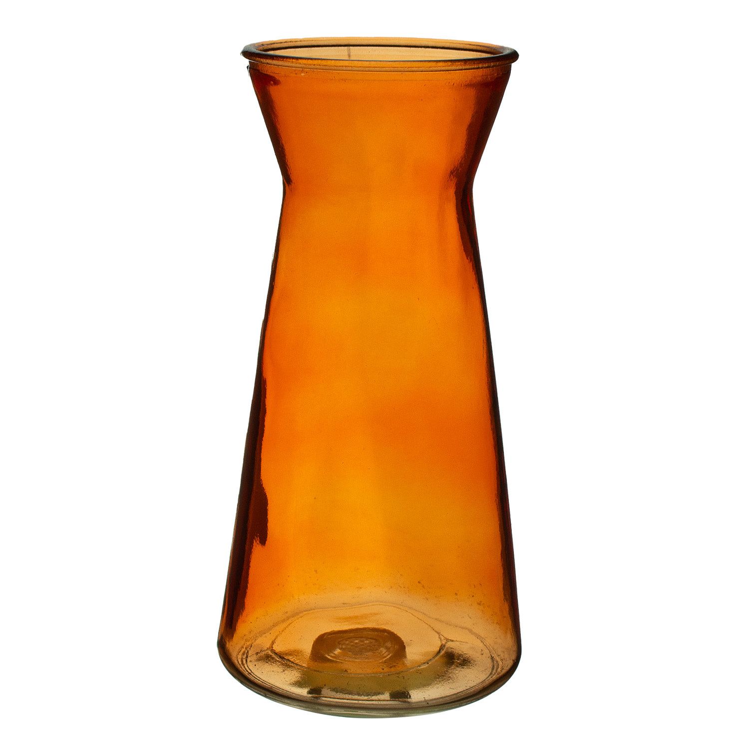 9”H X 4” MARIGOLD GLASS VIBE VASE