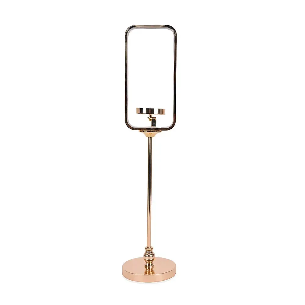 36”H X 6”  CANDLE HOLDER WITH USB BATTERY POWERED LED LIGHT