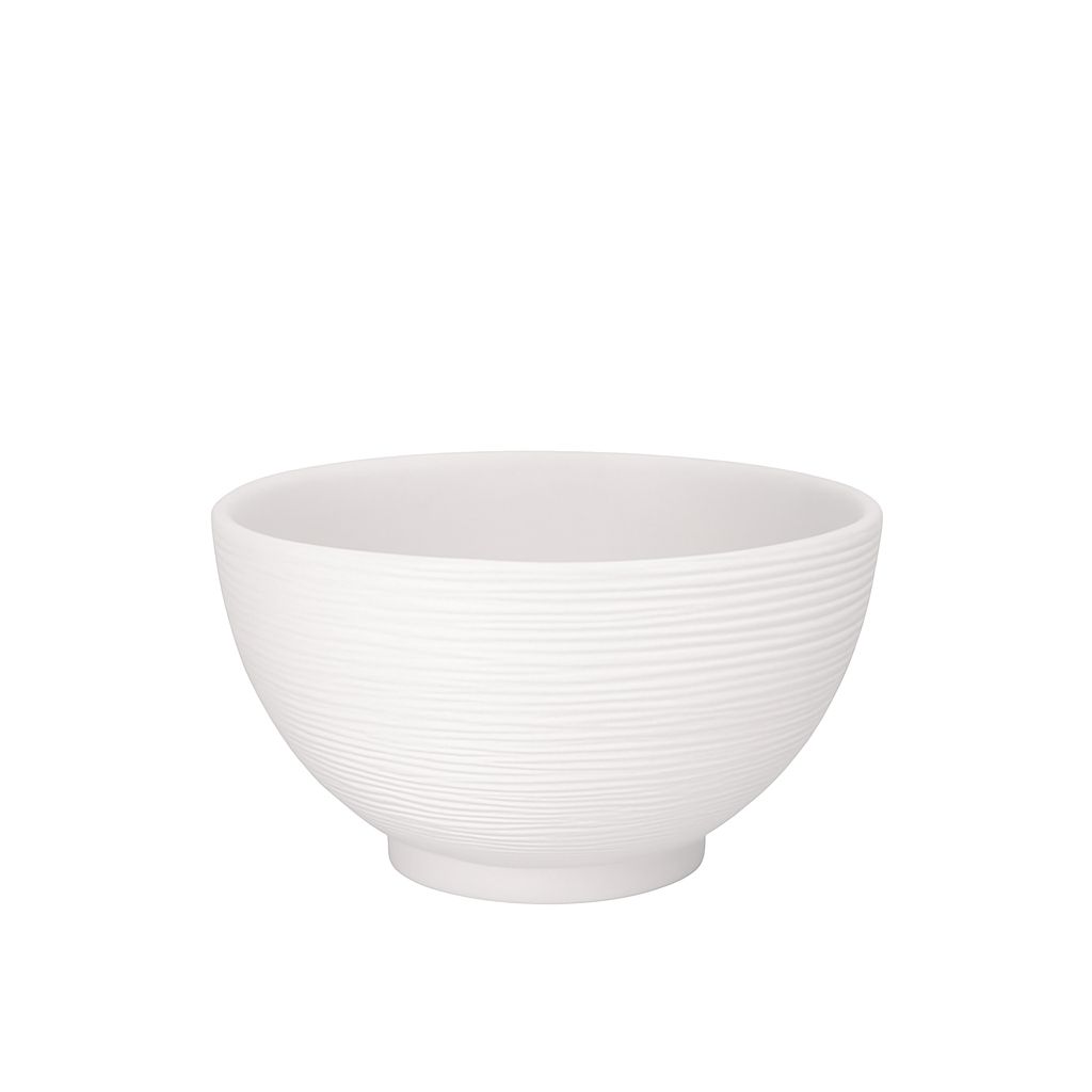 7"h x 13.75" FIBERCLAY RIBBED HORI PLANTER  WHITE