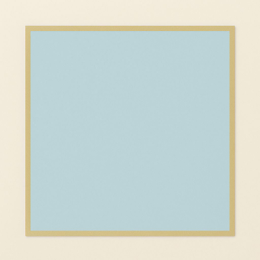 21.5” X 21.5” LIGHT BLUE W/ GOLD KOREAN FLORAL WRAPPING PAPER 20 per pack