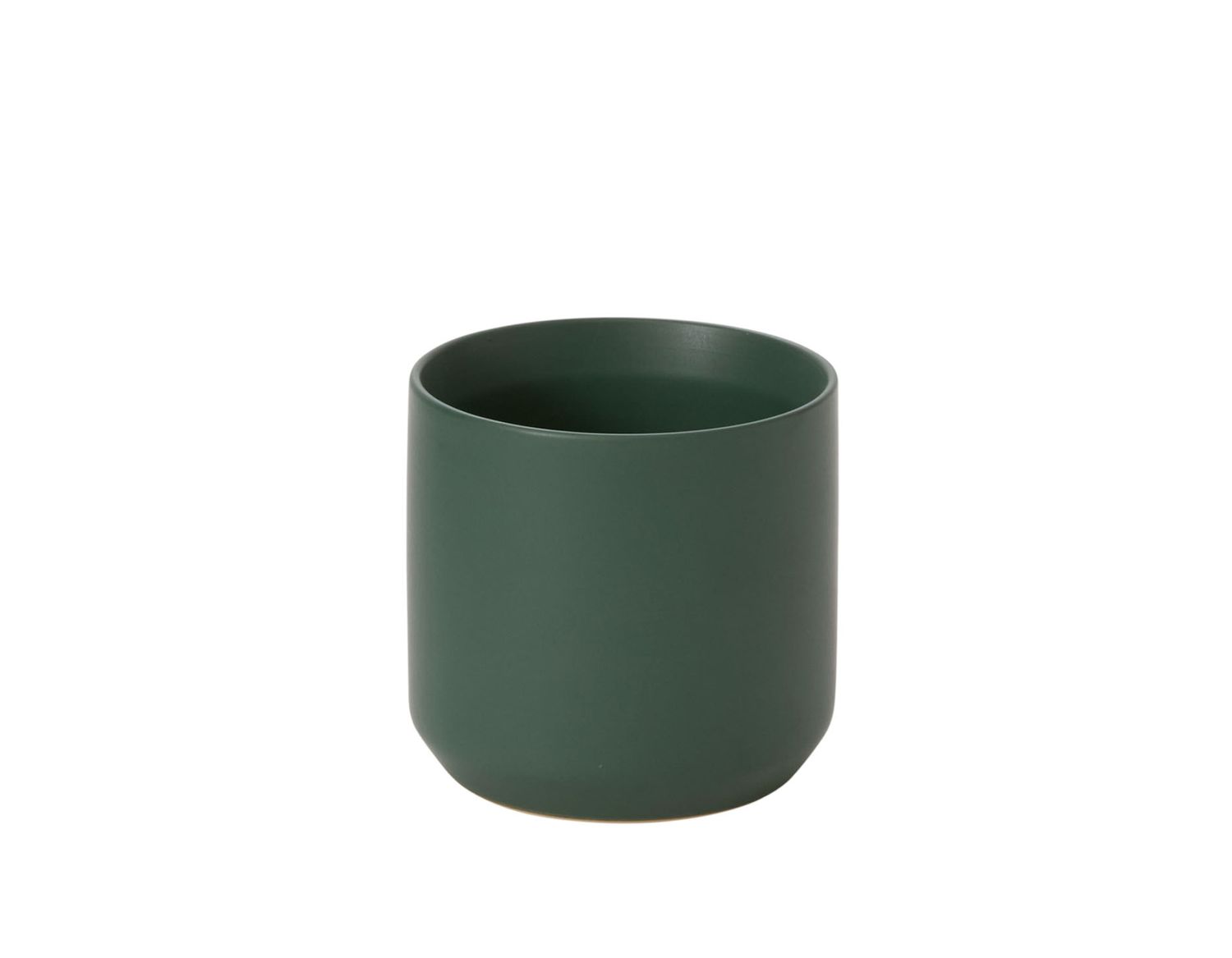 4.5"H X 4.75” DARK GREEN CERAMIC KENDALL POT