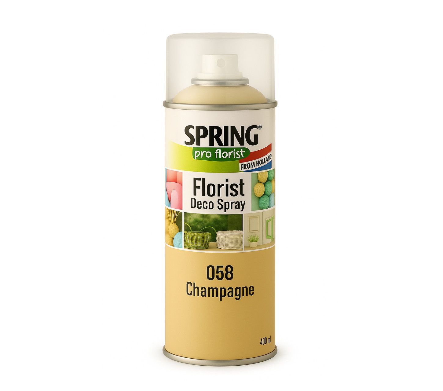 058 CHAMPAGNE SPRING DECO FLORAL SPRAY PAINT 400ml
