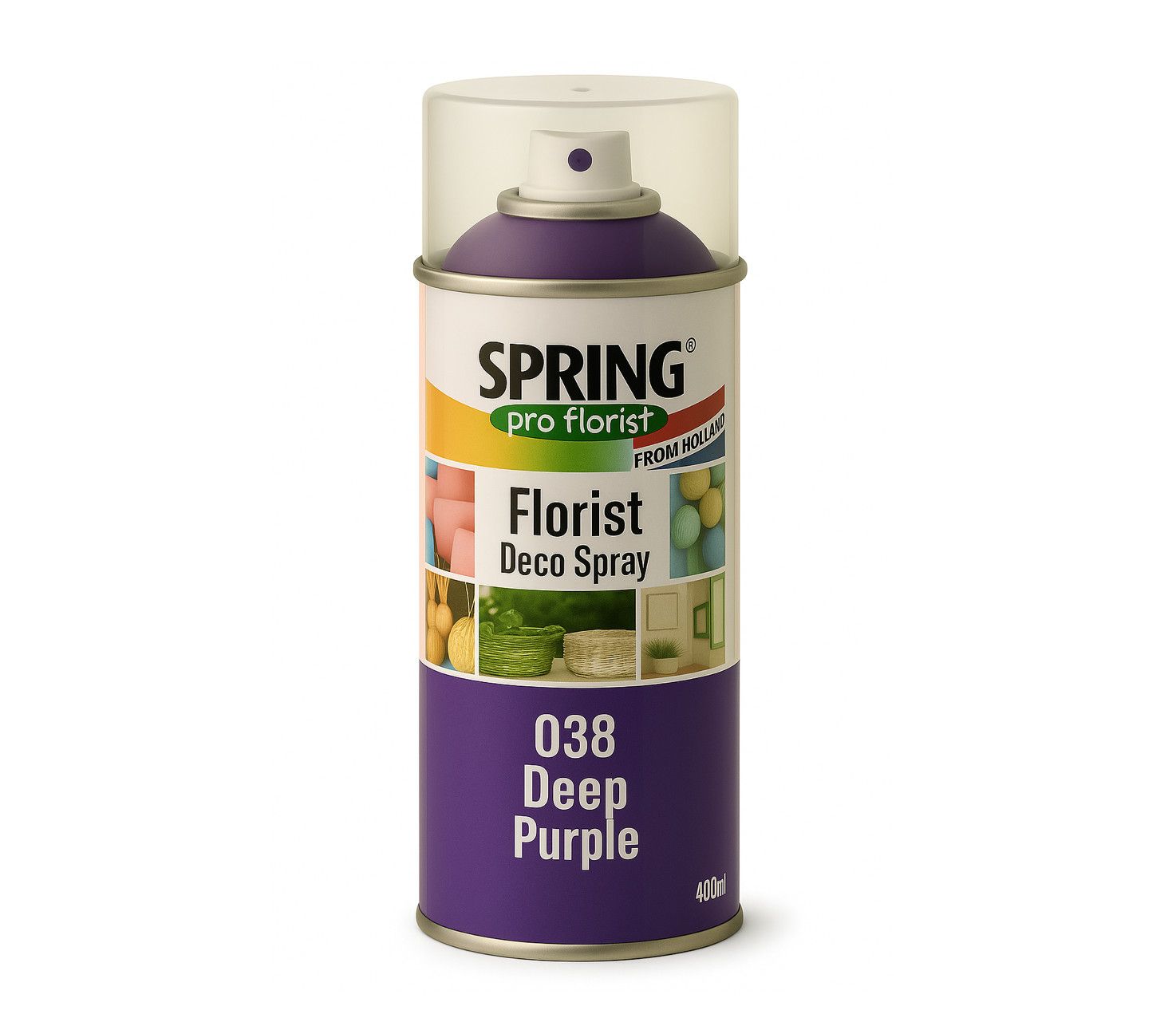 038 DEEP PURPLE SPRING DECO FLORAL SPRAY PAINT 400ml