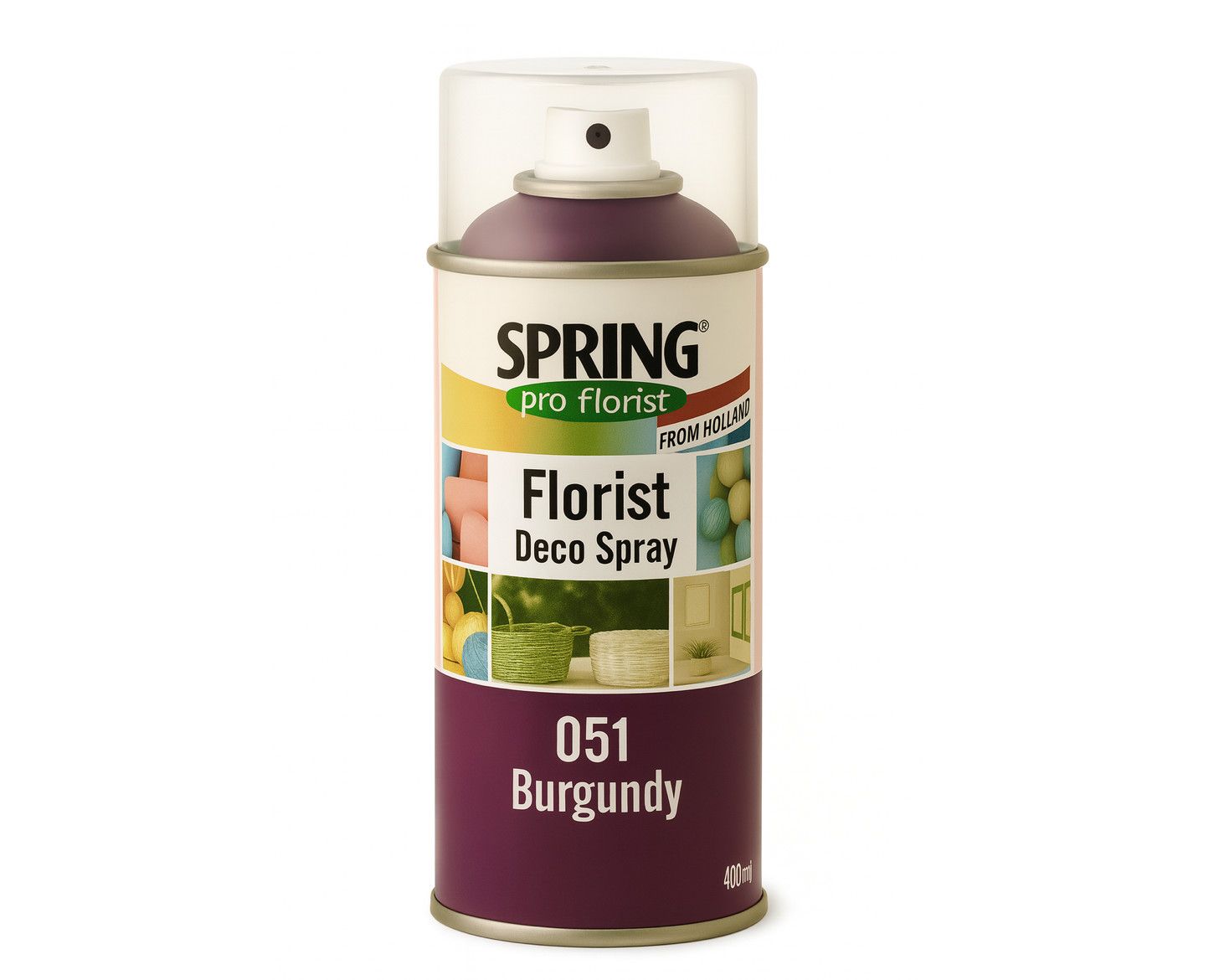 051 BURGUNDY SPRING DECO FLORAL SPRAY PAINT 400ml