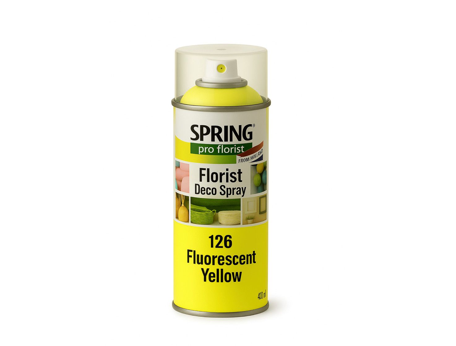 126 FLUORESCENT YELLOW SPRING DECO FLORAL SPRAY PAINT 400ml