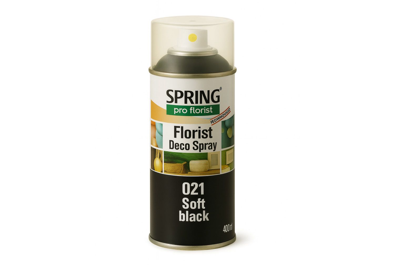 021 SOFT BLACK SPRING DECO FLORAL SPRAY PAINT 400ml