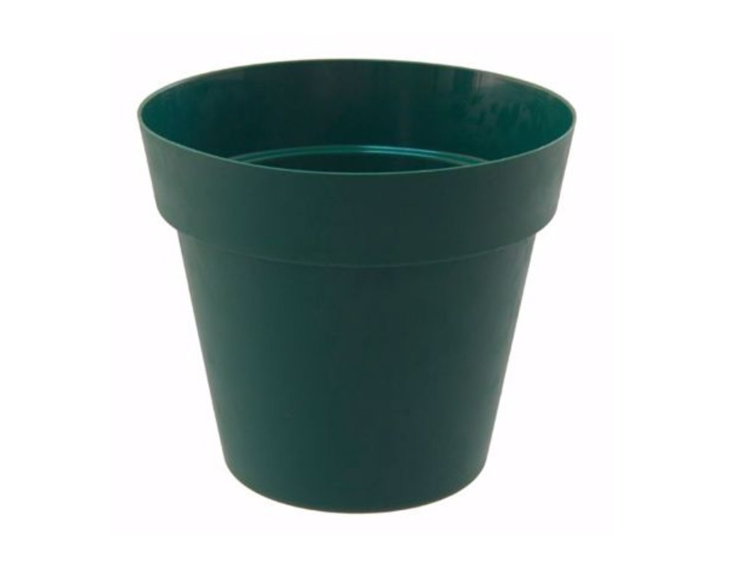 6.5”H X 7.25” PLASTIC POT COVER GREEN