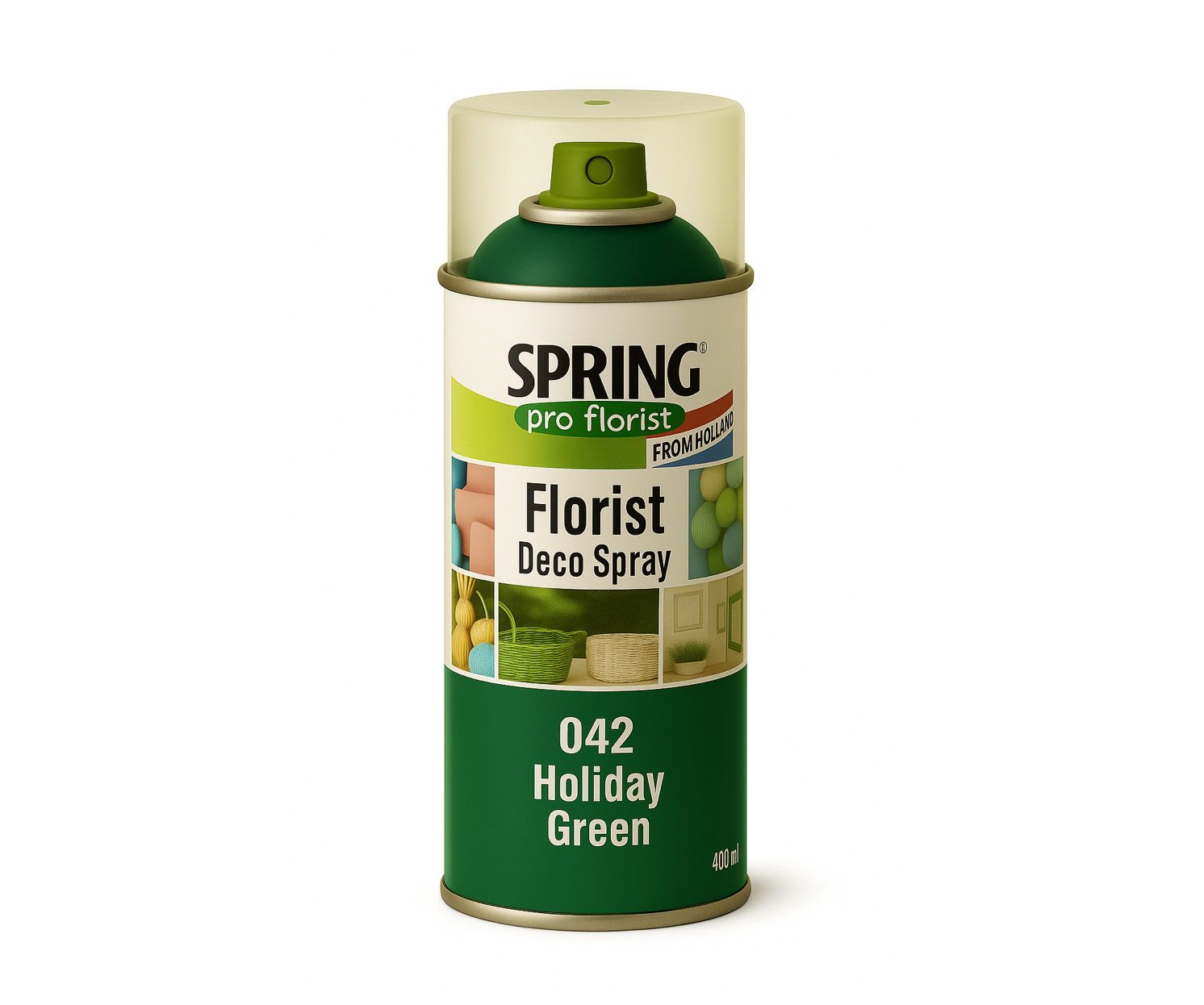 042 HOLIDAY GREEN SPRING DECO FLORAL SPRAY PAINT 400ml