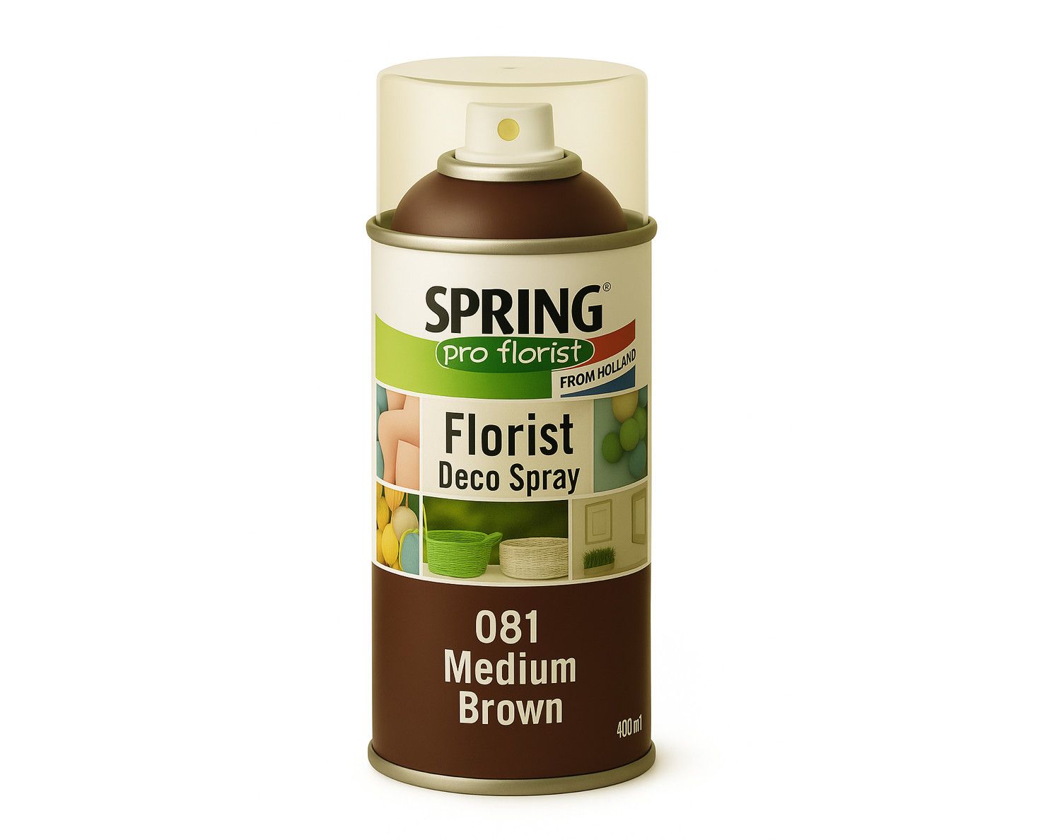 081 MEDIUM BROWN SPRING DECO FLORAL SPRAY PAINT 400ml