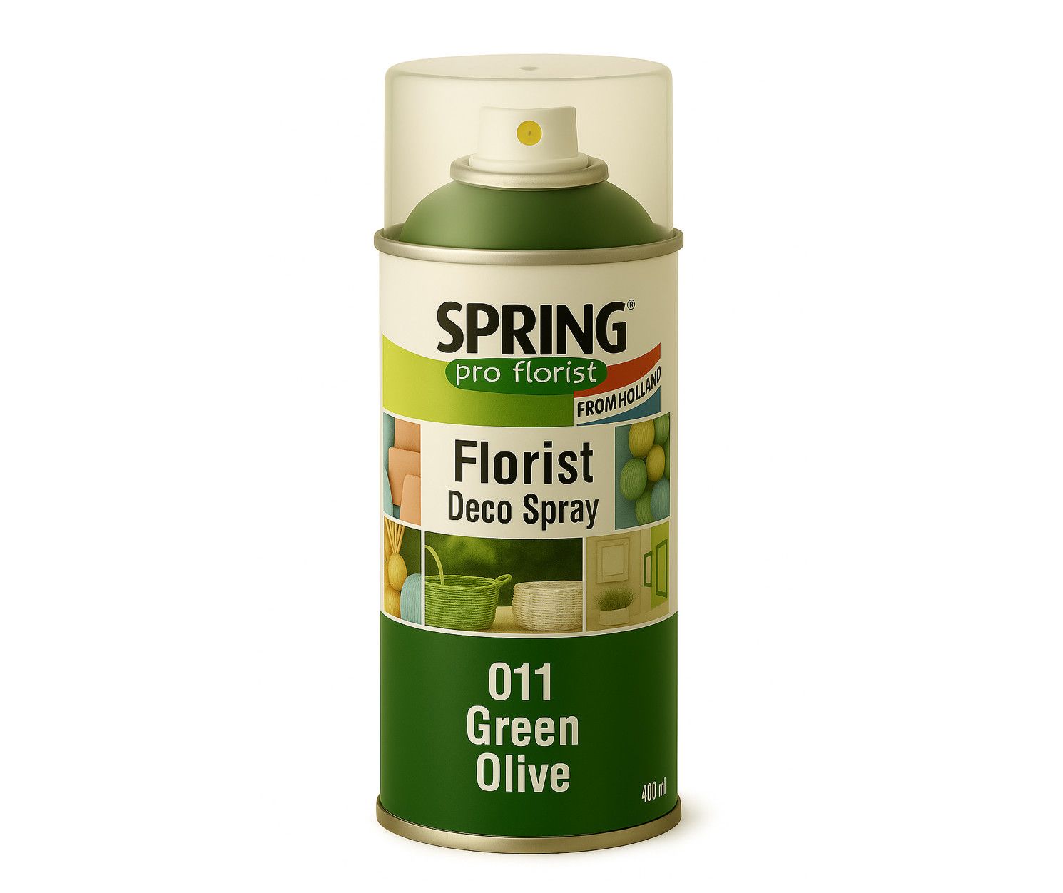011 GREEN OLIVE SPRING DECO FLORAL SPRAY PAINT 400ml