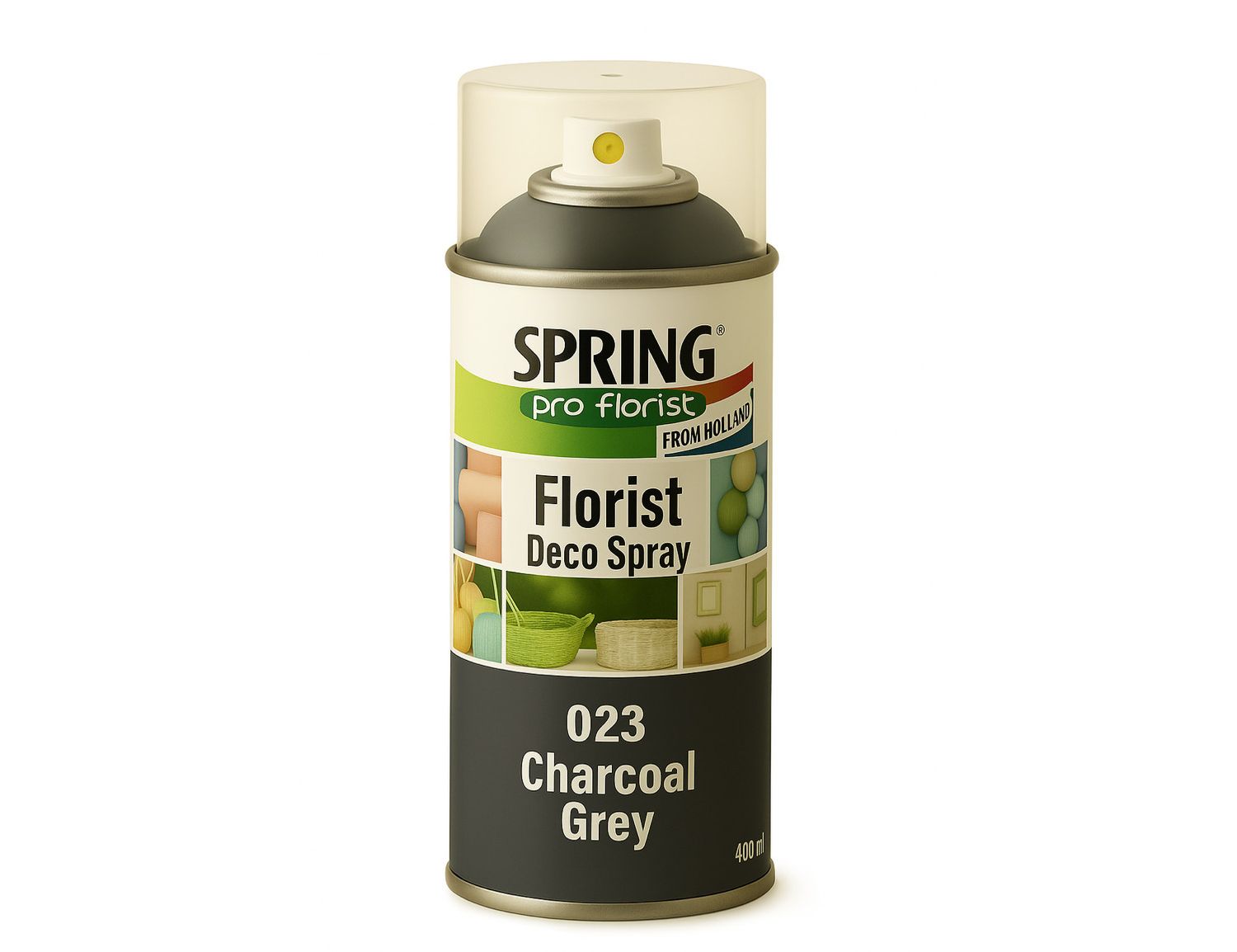 023 CHARCORAL GREY SPRING DECO FLORAL SPRAY PAINT 400ml