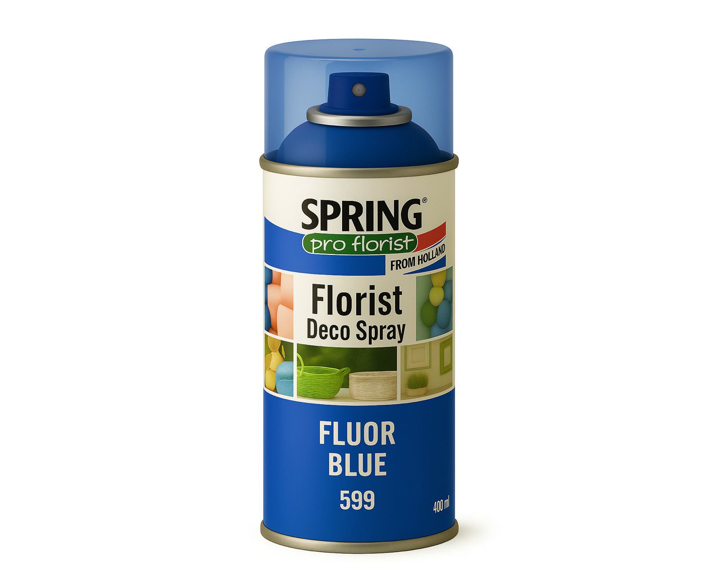 599 FLUORESCENT BLUE SPRING DECO FLORAL SPRAY PAINT 400ml