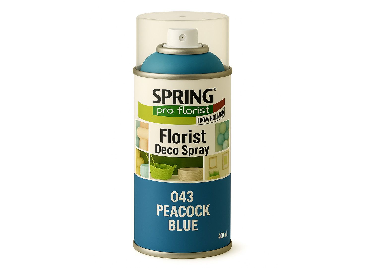 043 PEACOCK BLUE SPRING DECO FLORAL SPRAY PAINT 400ml