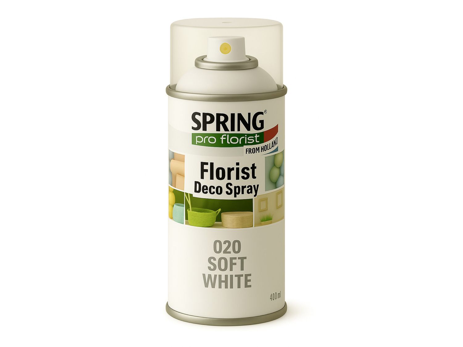 020 SOFT WHITE SPRING DECO FLORAL SPRAY PAINT 400ml
