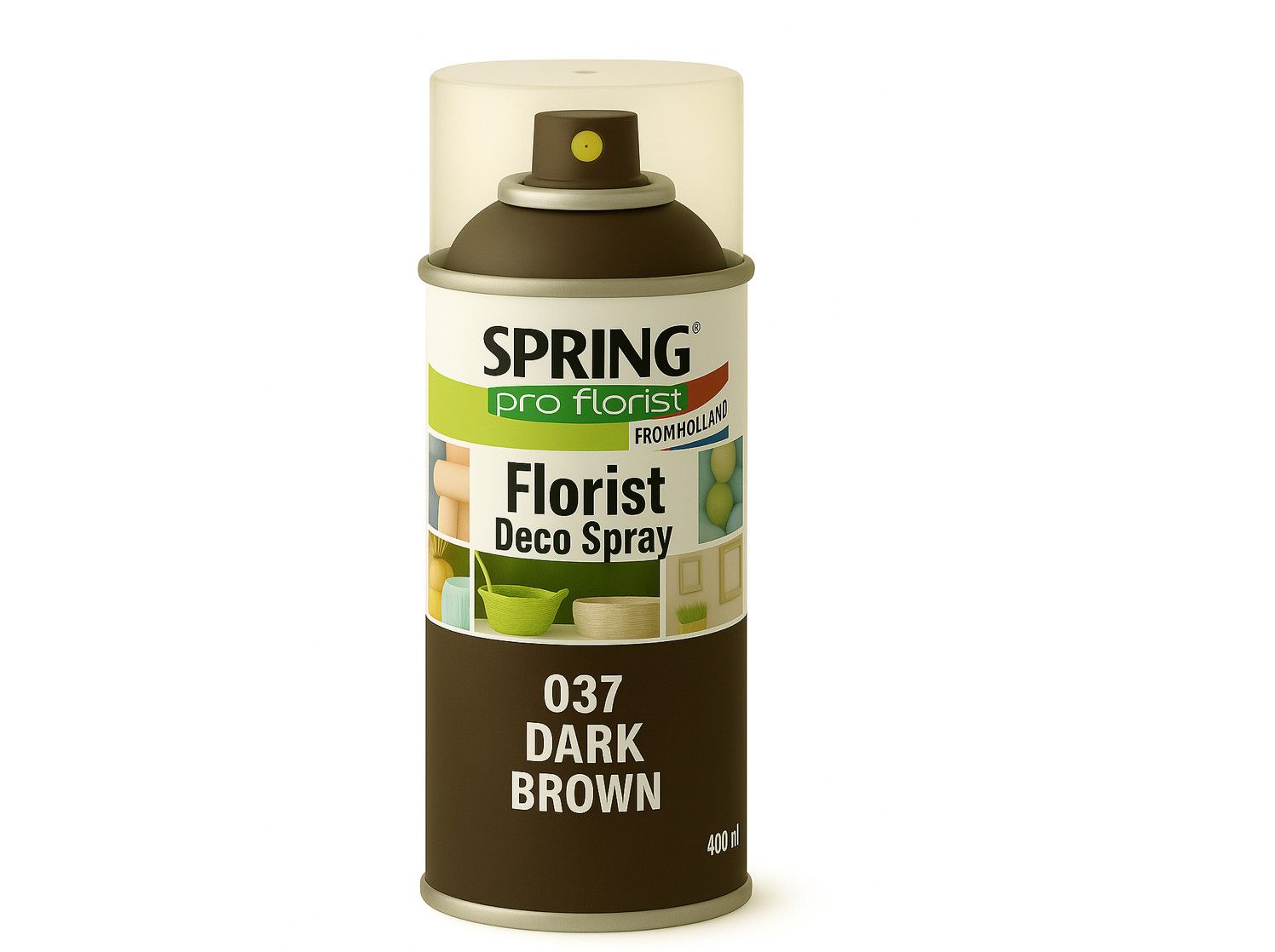 037 DARK BROWN SPRING DECO FLORAL SPRAY PAINT 400ml
