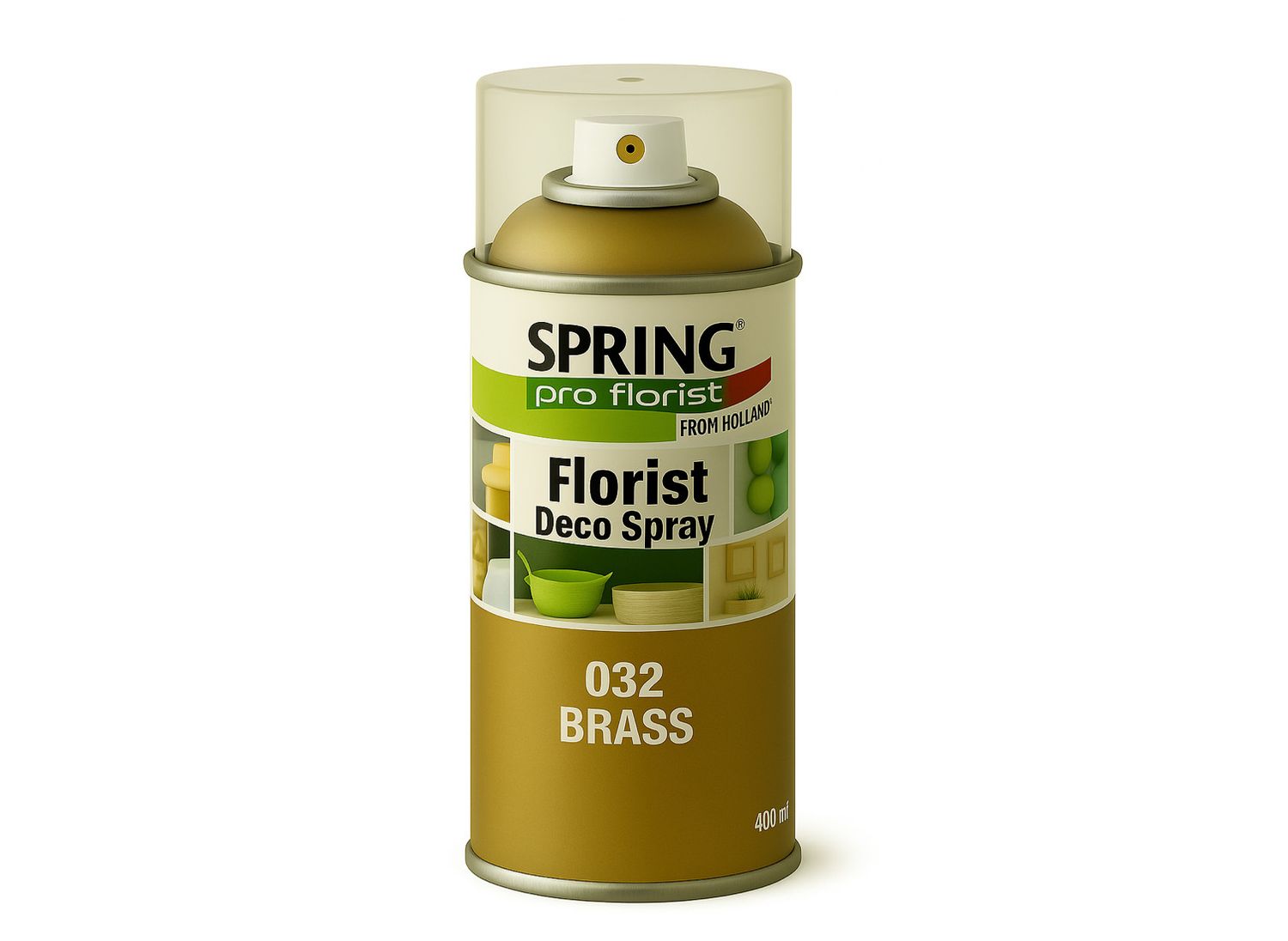 032 BRASS SPRING DECO FLORAL SPRAY PAINT 400ml