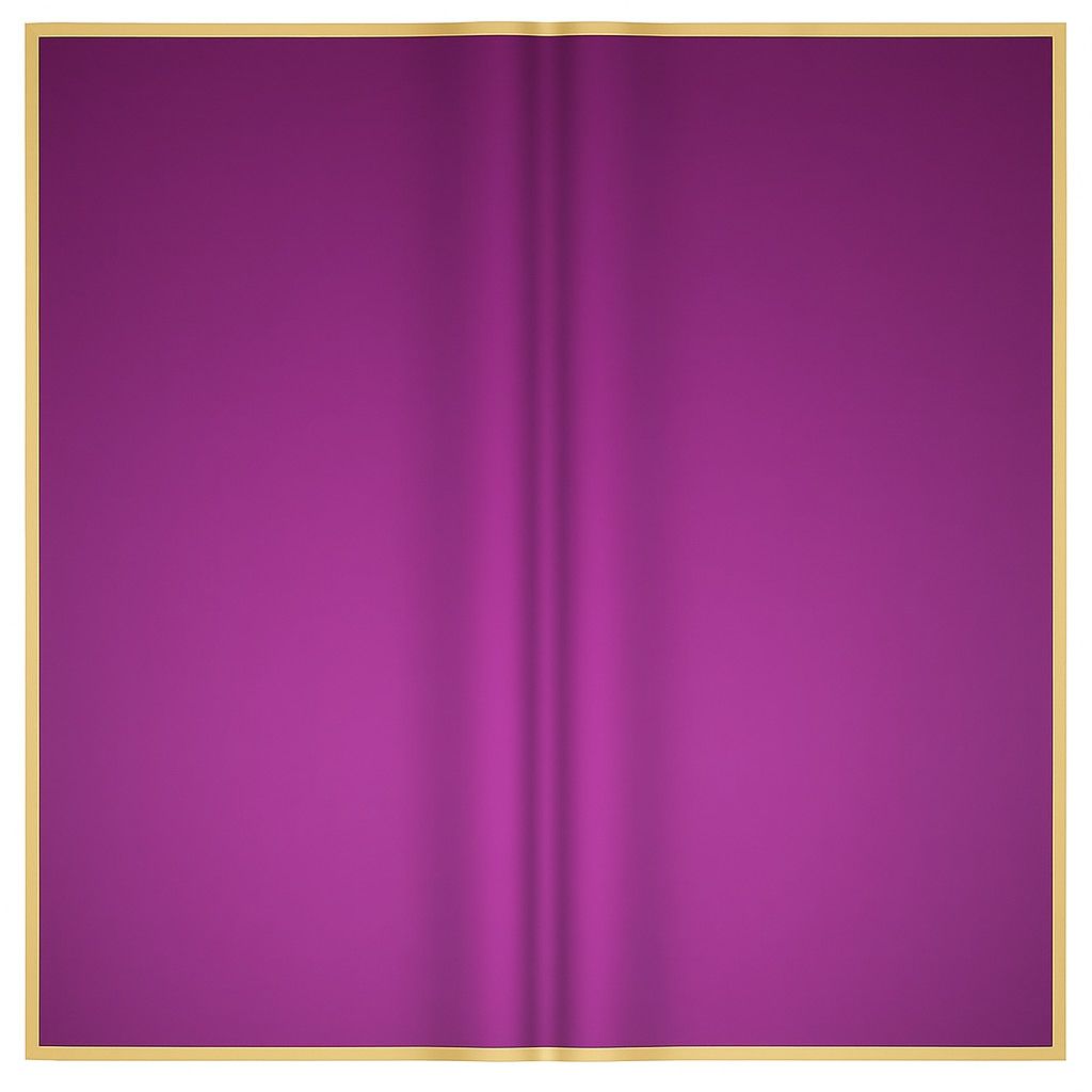 22.5" X 22.5" DARK PURPLE WITH GOLD TRIM FLORAL PAPER 20PER PACK