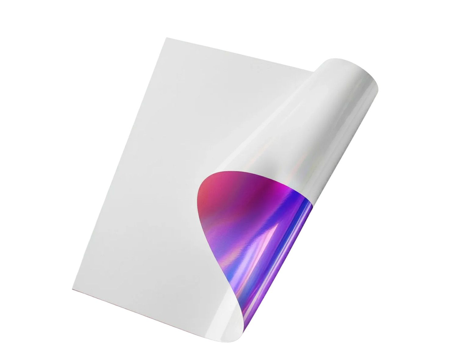 19.75” X 19.75” WHITE IRIDESCENT FLORAL FILM PAPER 10 PER PACK