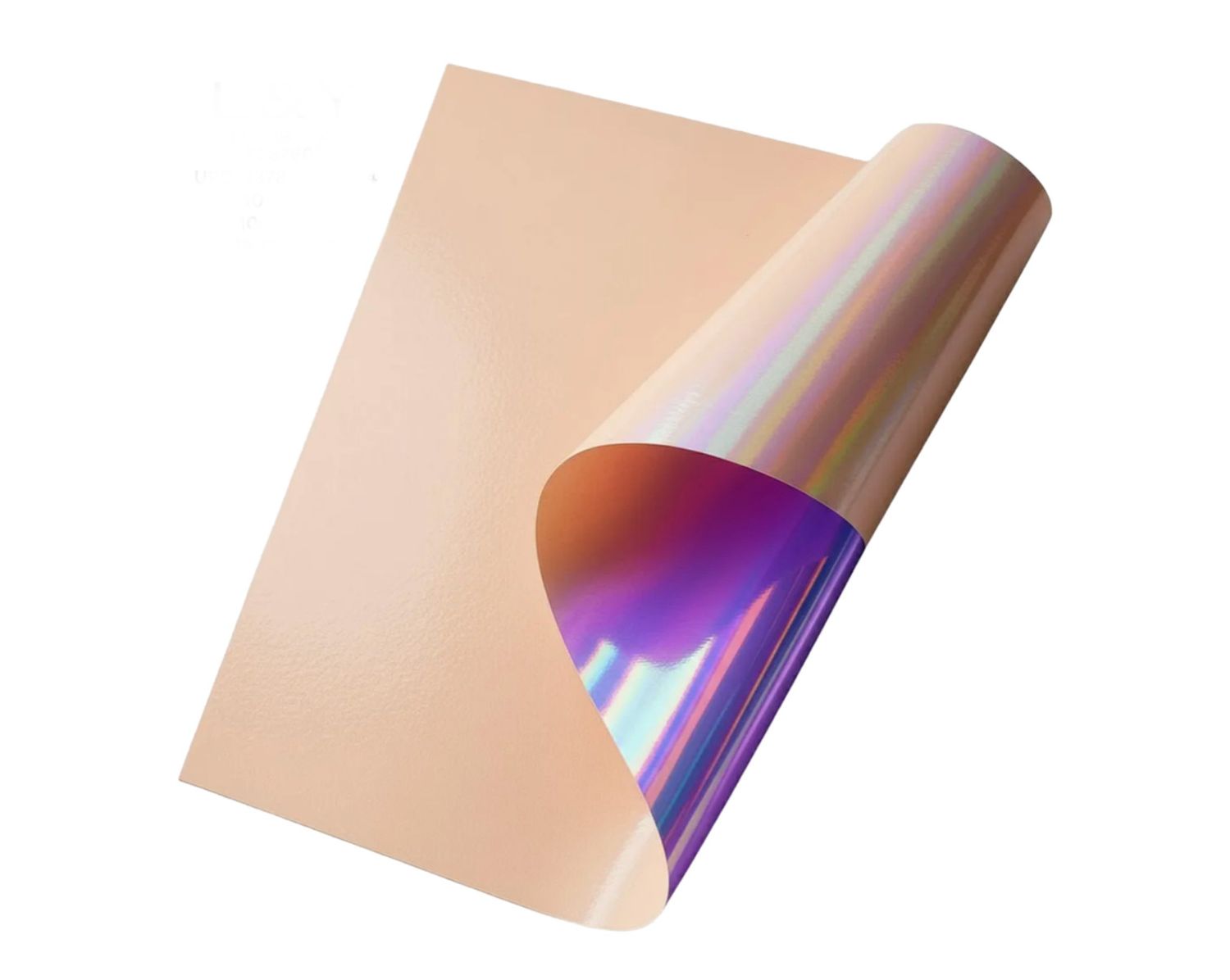 19.75” X 19.75” PINK IRIDESCENT FLORAL FILM PAPER 10 PER PACK
