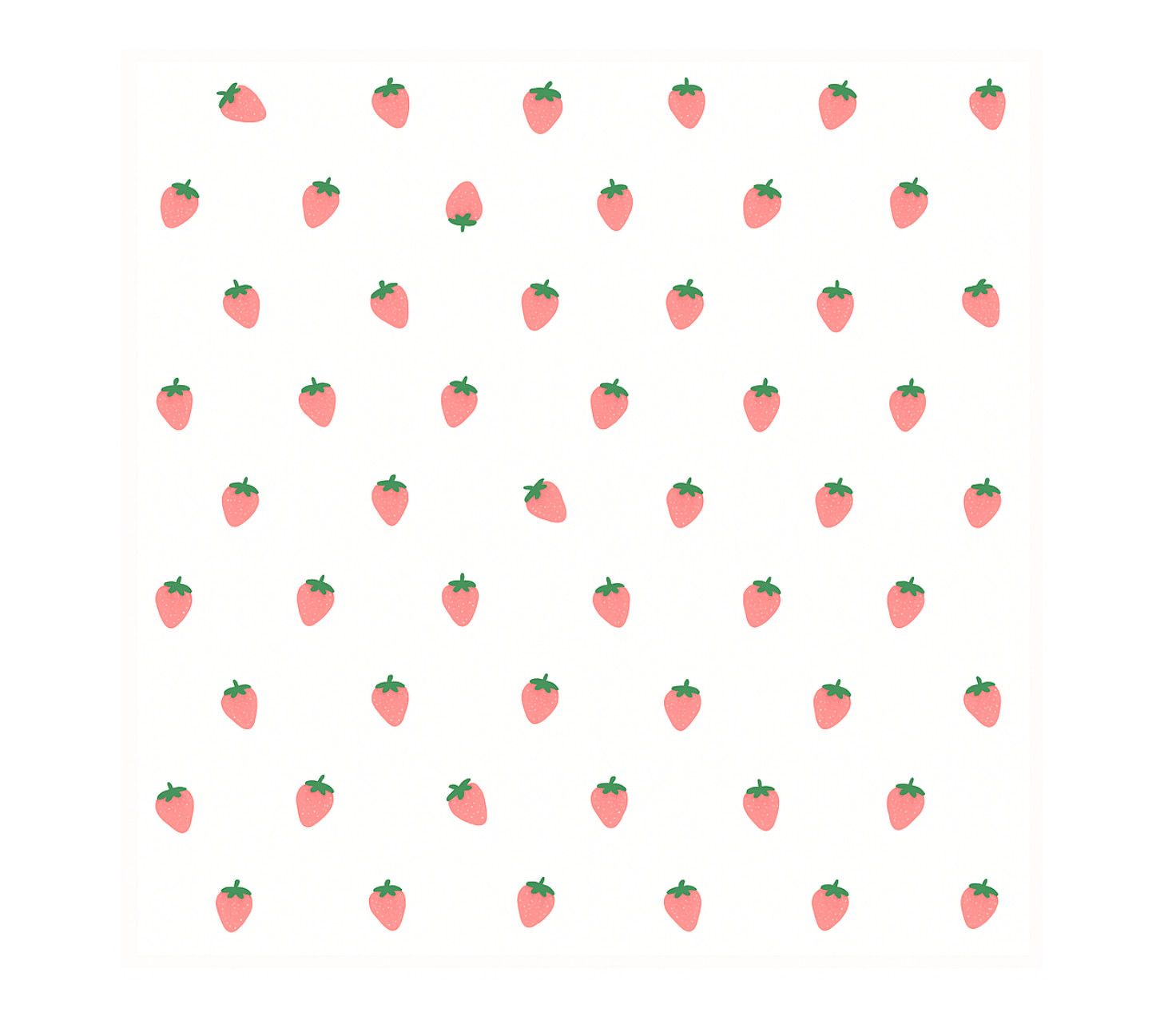 22.5" X 22.5" PINK STRAWBERRY THEME TRANSPARENT FROSTED FLORAL PAPER