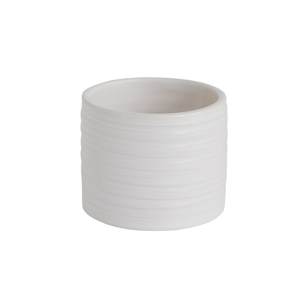 EVEREST CERAMIC VASE COLLECTION, Color: WHITE, Size: 2.5"h x 3" (sku- 97630)