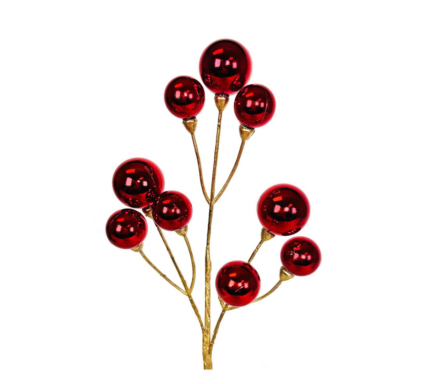 18" RED SPRAY BALLS  X 9