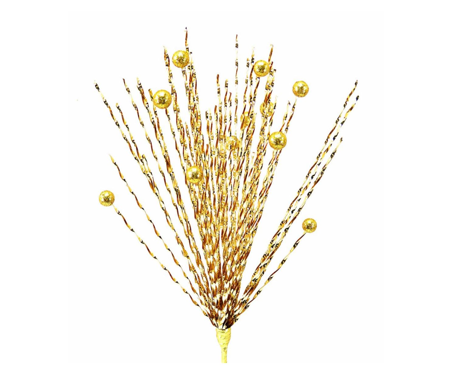 18" GOLD SPRAY TINSEL PICK