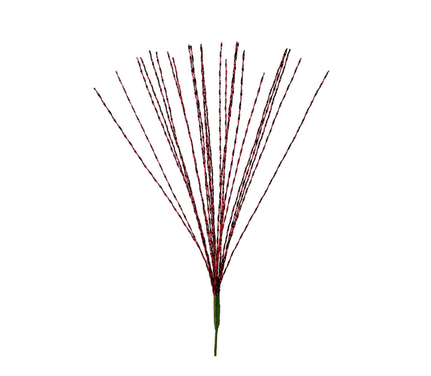26" RED SPRAY SPIRAL TINSEL