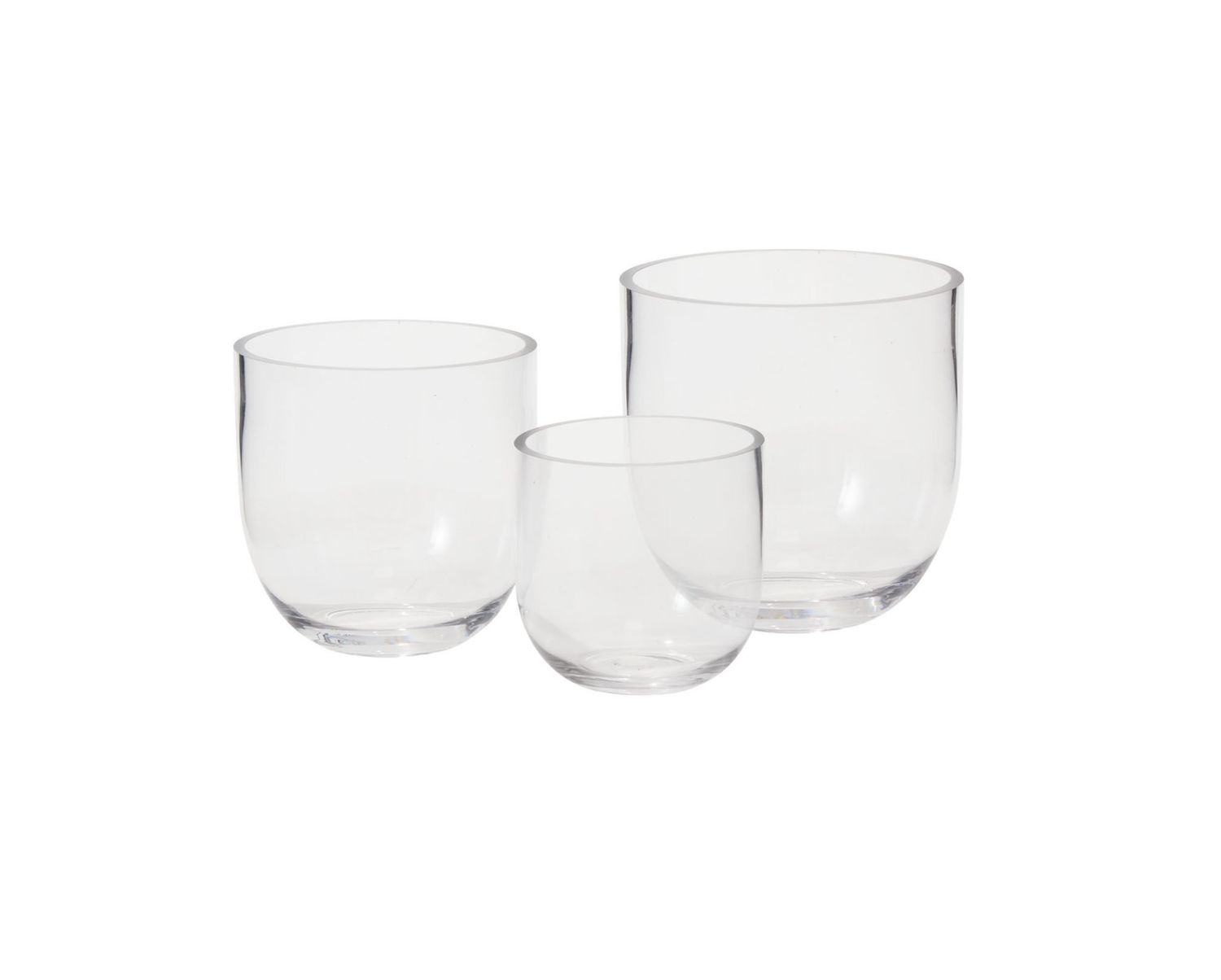 FAT BOWL CRYSTAL CLEAR GLASS