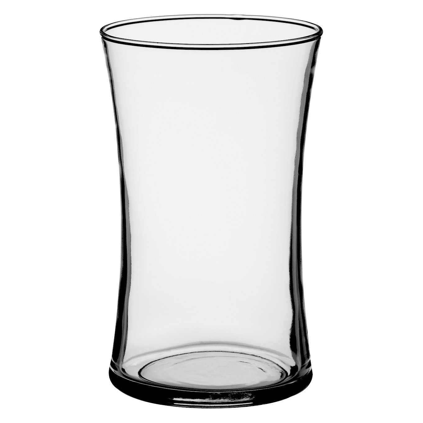CRYSTAL CLEAR GLASS GATHERING VASE, Size: 6.5"H X 3.75" (sku- 4102-12)