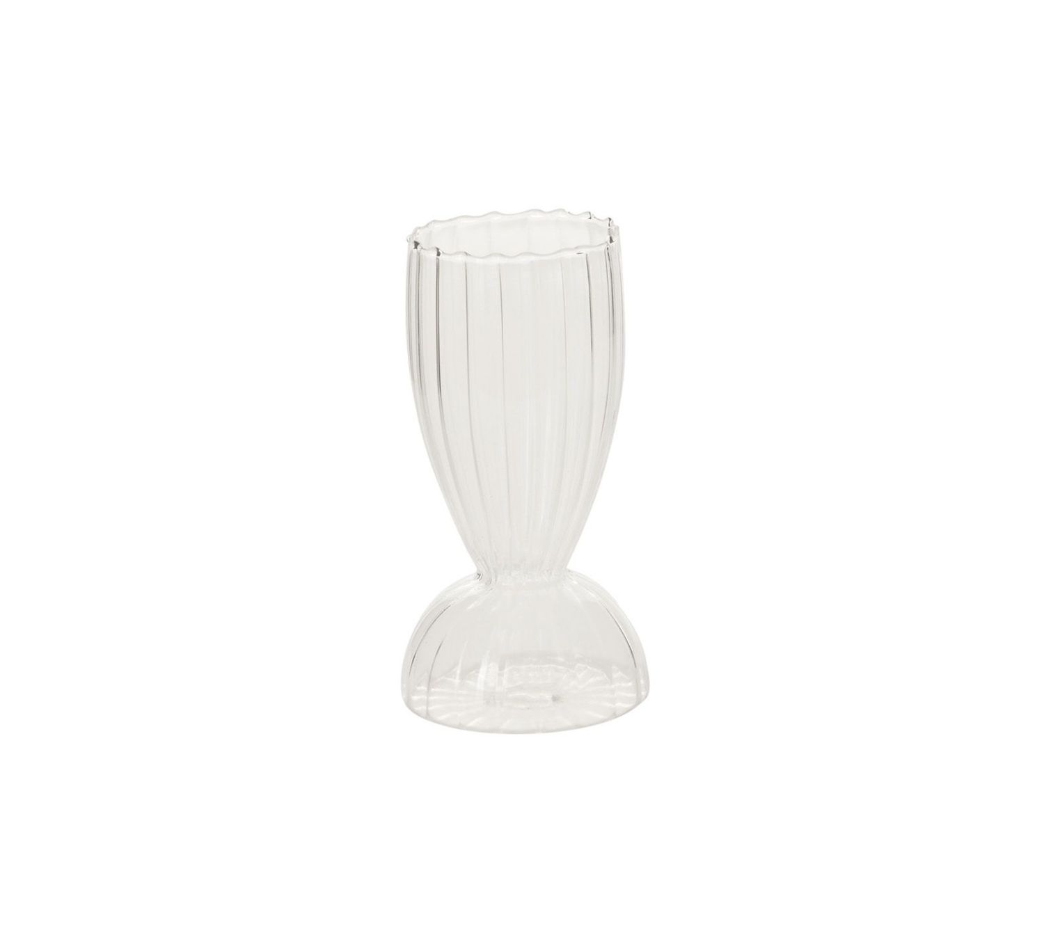 HYACINTH GLASS VASE, Color: SUNDAE, Size: 5.75”H X 2.75”