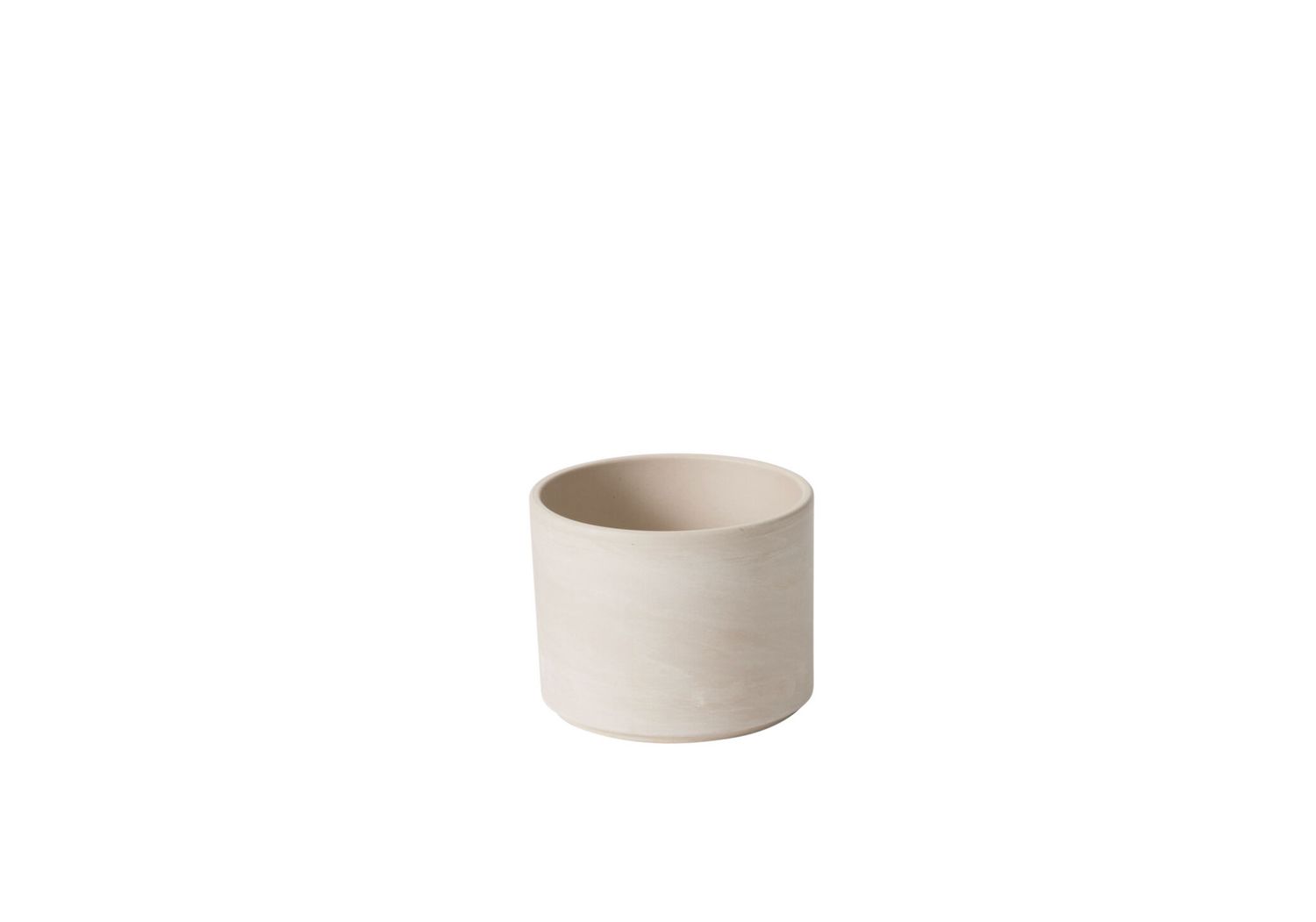 CERAMIC FULTON POT, Color: TAN, Size: 3.5"H X 4.5"  (SKU- 95490)