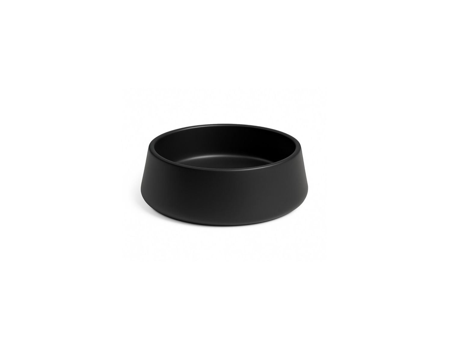 4.75”H X 10.5”OPOEN X 12”W BLACK LOW CERAMIC BOWL
