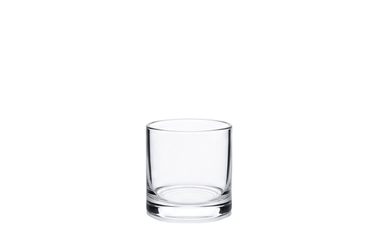4" DIAMETER CLEAR GLASS CYLINDERS, Size: 4" HIGH x 4"d  (SKU- QW404)
