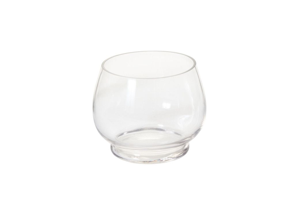 CLEAR GLASS DISCOVERY TERRARIUM PEDESTAL VASE, Size: 6.25"H X 7.75  (SKU- 32695)